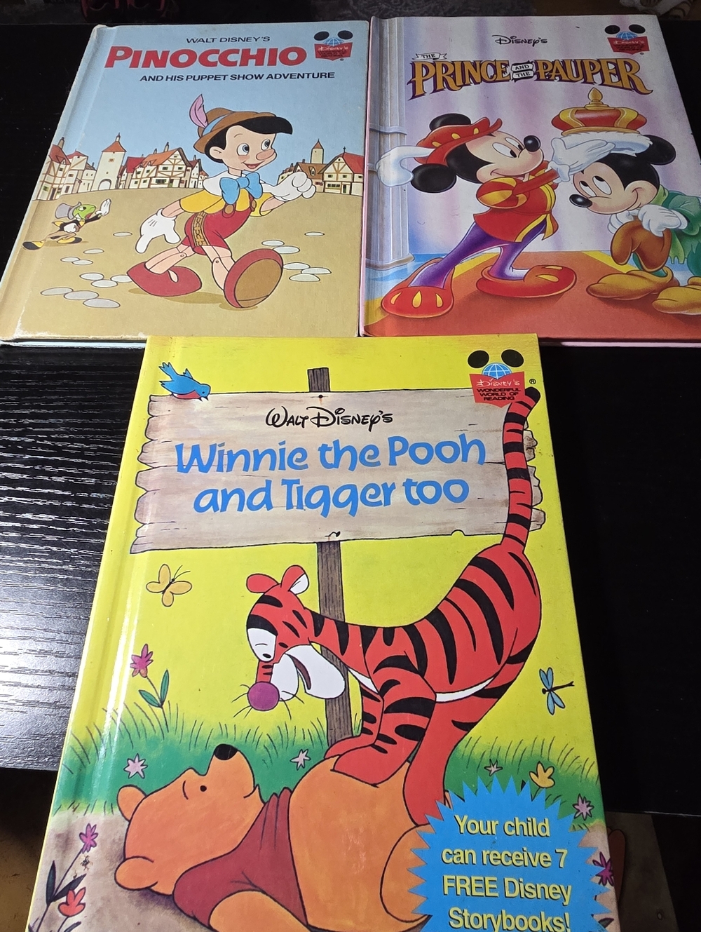 7 Vintage Disney's Wonderful World of Reading Book Lot Cinderella Snow White - Picture 2 of 4